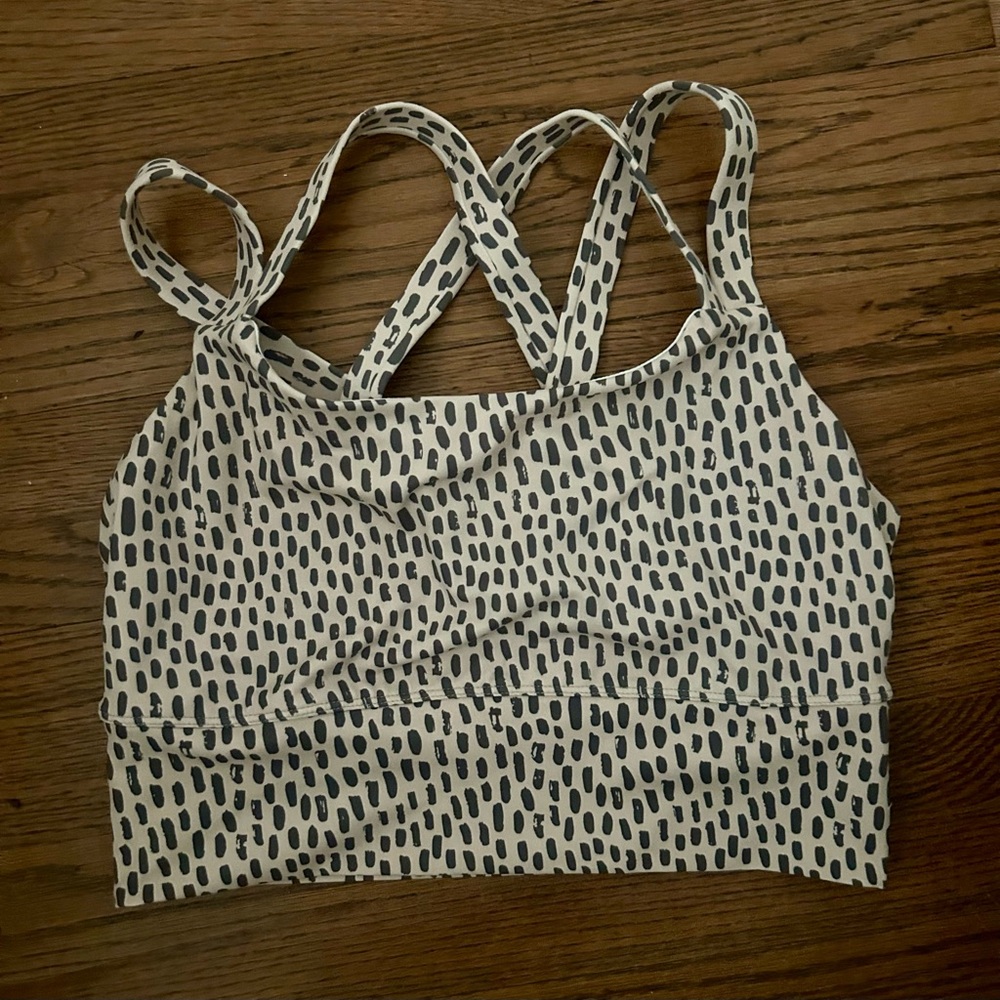 Senita Athletics Black and White Sports Bra